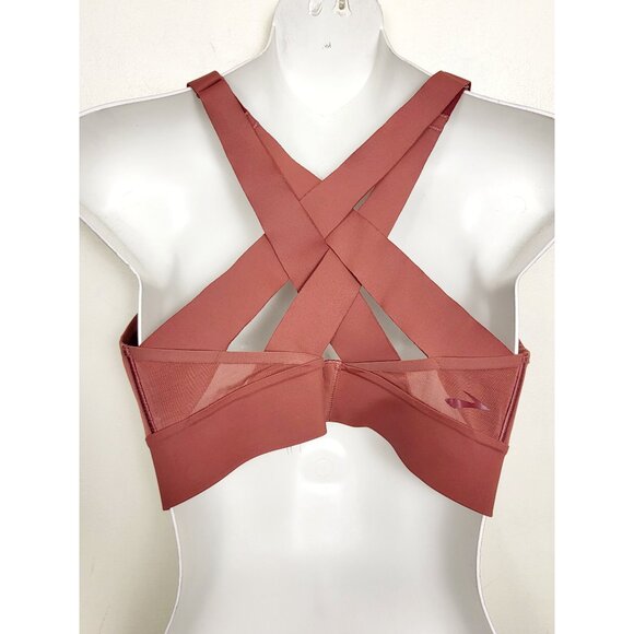 Brooks terracotta Interlace run / sports bra. Size 36C/D - Picture 2 of 4
